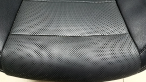 Ford Mustang mk6 15-23 driver's seat with airbag, electric + mechanical, coupe, black, leather, perforated, heated, blown, water damaged, motors not working, needs cleaning