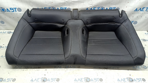 Rear row of seats, lower part, Ford Mustang mk6 15-23 coupe, black leather, perforated, dry cleanable