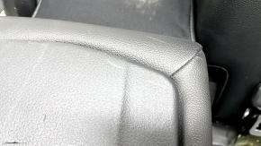 Rear seats, 2nd row, left, Nissan Rogue 19-20, black leather, perforated, with seat belt, needs cleaning, rusty underneath, scratches