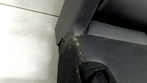 Rear seats, 2nd row, left, Nissan Rogue 19-20, black leather, perforated, with seat belt, needs cleaning, rusty underneath, scratches