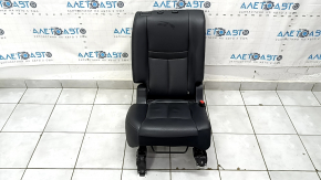 Rear seat, 2nd row, right, Nissan Rogue 19-20, black leather, perforated, needs cleaning, rusty at the bottom