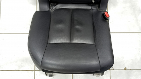 Rear seat, 2nd row, right, Nissan Rogue 19-20, black leather, perforated, needs cleaning, rusty at the bottom