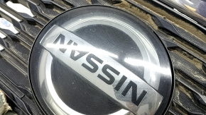 Nissan Rogue 17-20 grille with camera, radar, round emblem, sand