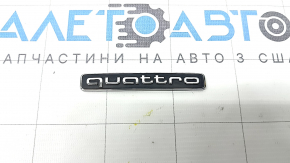 QUATTRO emblem on the tailgate of the Audi Q3 83A 19-25