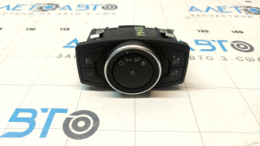 Ford Escape MK3 13-19 headlight control kit for fog lights, with automatic headlights and a trunk release button, broken mounts