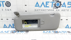 Left sun visor for Hyundai Elantra AD 19-20, gray, without hook