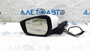 Left side mirror assembly for Nissan Leaf 18-19 (white, QAK, 3 pins)