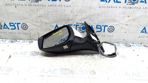 Left side mirror assembly for Nissan Leaf 18-19 (white, QAK, 3 pins)