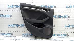 Door trim panel, rear left, Audi A3 8V 15-20 4d, 5d, with handle, black, scratched