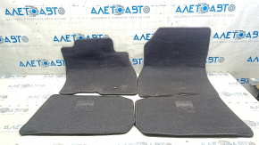 Set of Nissan Leaf 18-25 floor mats, black, dry-cleanable