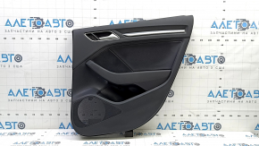 Door trim panel, rear right, Audi A3 8V 15-20 4d, 5d, with handle, black, scratched