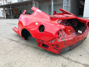 Quarter wing rear left Ford Mustang mk6 15-23 coupe, on the body, red, bumpers