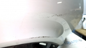 Bare rear bumper Nissan Leaf 18-22 white QAK, scratches, broken fasteners