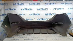 Bare rear bumper Nissan Leaf 18-22 white QAK, scratches, broken fasteners