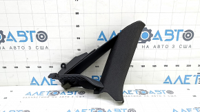 Left rear window trim for Audi A3 8V 15-17 4d, black, broken guide
