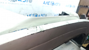 Bare front bumper Nissan Leaf 18-24 S, SV under 40 kWh white QAK, rubbed
