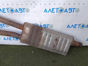 Ford Mustang mk6 15-23 2.3T Exhaust Pipe Assembly with Resonator and Barrels, Rusty