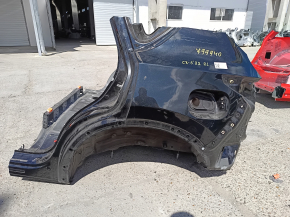 Quarter wing rear left Mazda CX-5 17-24 on the body, black, pokes