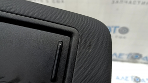 Left sun visor for Audi Q3 83A 19-25, black, no hook, backlit, dents, broken cap mount