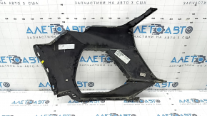 Bare front left bumper for Audi Q3 83A 20-23 without Park Assist, S-Line, black, scratches