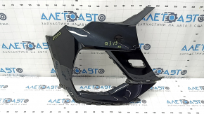 Front bumper, bare right, Audi Q3 83A 20-23 without Park Assist, S-Line, without plug, black
