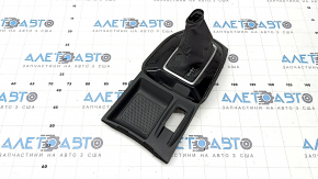 Nissan Rogue 19-20 black shifter cover, under the parking button, scratches