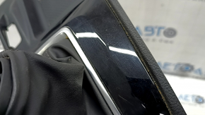 Nissan Rogue 19-20 black shifter cover, under the parking button, scratches