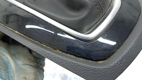 Nissan Rogue 19-20 black shifter cover, under the parking button, scratches