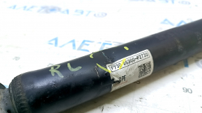 The rear left shock absorber of the Hyundai Elantra AD 19-20 is dented.