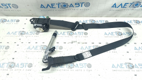 Driver's seat belt with tensioner Mazda CX-5 21-25 black with black fastening, contact with water, break