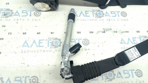 Driver's seat belt with tensioner Mazda CX-5 21-25 black with black fastening, contact with water, break