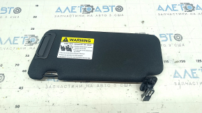 Left visor Mazda CX-5 20-25 black, with LED backlight