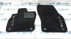 Set of floor mats for the Audi Q3 83A 19-25, black rubberized cloth