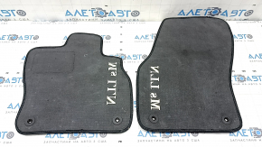 Set of floor mats for the Audi Q3 83A 19-25, black rubberized cloth