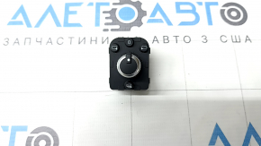 Front left mirror control for Audi Q3 83A 19-25, black with chrome