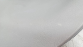 The lower trim of the Nissan Leaf 18-24 trunk door is gray, the plastic has turned white.