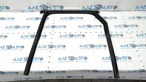 Rear left glass seal with molding for Audi Q3 83A 19-25 chrome