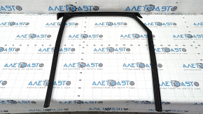 Rear right glass seal with molding for Audi Q3 83A 19-25 chrome