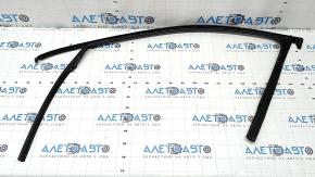 Front right glass seal with molding for Audi Q3 83A 19-25 chrome