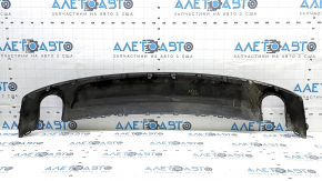 Rear bumper lip Audi A3 8V 15-16 for 2 pipes