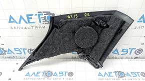 Rear pillar trim behind the right window, Audi Q3 83A 19-25, black, under the speaker