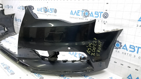 Bare front bumper for Audi A3 8V 15-16 with parking sensors, black, scratches, cracked