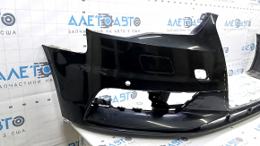 Bare front bumper for Audi A3 8V 15-16 with parking sensors, black, scratches, cracked