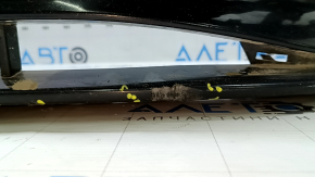 Bare front bumper for Audi A3 8V 15-16 with parking sensors, black, scratches, cracked