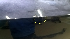 Bare rear bumper for Audi A3 8V 15-16 with parking sensors, with central mount, black, scratches