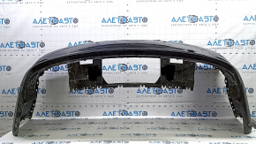 Bare rear bumper for Audi A3 8V 15-16 with parking sensors, with central mount, black, scratches