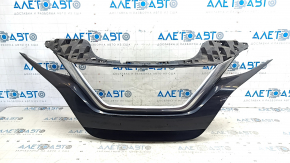 Nissan Leaf 18-22 black gloss radiator grille frame with chrome molding, sand, scratches