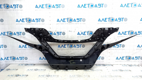 Nissan Leaf 18-22 black gloss radiator grille frame with chrome molding, sand, scratches
