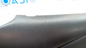 Rear left door panel for Nissan Leaf 18-21, black with black leather insert, cloth armrest, with handle, scratches