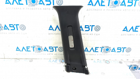 Left center pillar trim, upper belt, Nissan Leaf 18-24, black, scratches